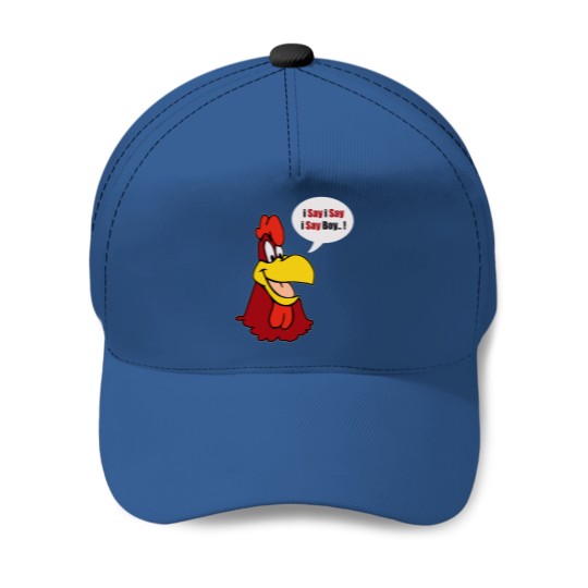 Discover Foghorn Leghorn Black Tee Baseball Caps