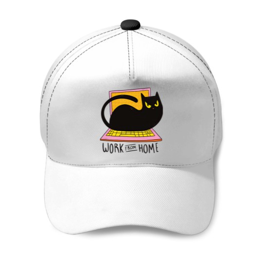Discover Work From Home And Love Your Cat - Work From Home Cat - Baseball Caps