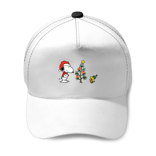 Discover Embroidered Snoopy Winter Dog Baseball Caps