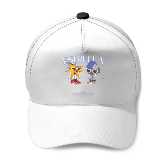 Discover MORA Merch Estrella Album Tracklist Back Design Baseball Caps Mora Graphic Baseball Caps