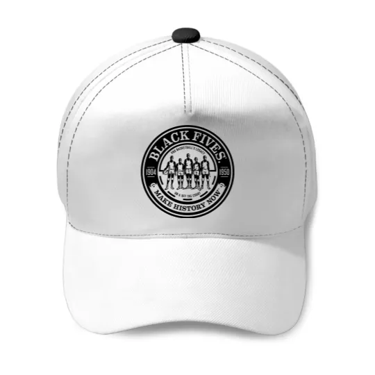 Discover Negro Basketball League Black Fives Team Logo Mens Baseball Caps
