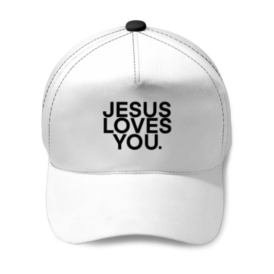 Discover Jesus Loves You Baseball Caps