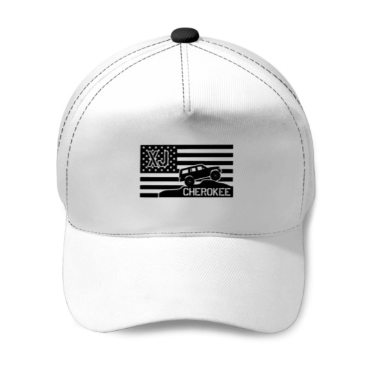 Discover Jeep Cherokee XJ American Flag Baseball Caps