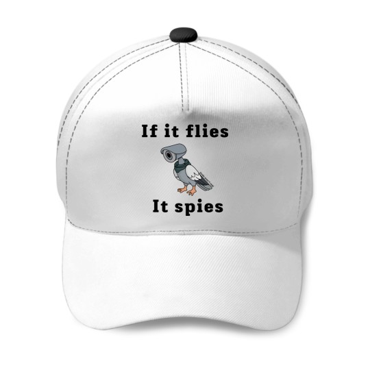 Discover if it flies, it spies Baseball Caps