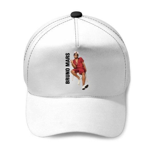 Discover Vintage Bruno Mars The 24K Magic World Tour White Baseball Caps