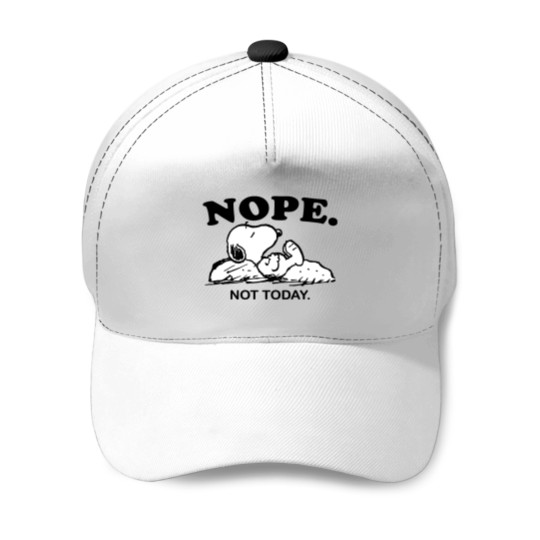 Discover Snoopy Nope Not Today Baseball Caps