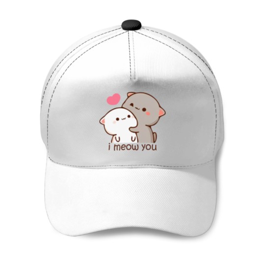 Discover Peach and goma mochi cat Baseball Caps