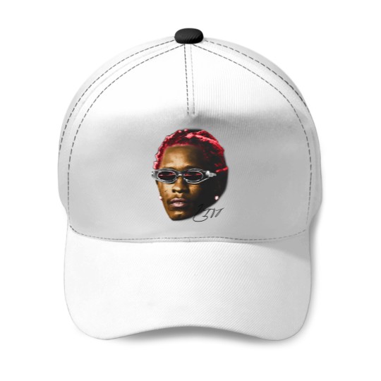 Discover YOUNG THUG Baseball Caps | Rap Baseball Caps Concert Merch Kanye Thugger Slime Season | White Red Rare Hip Hop Graphic Print |