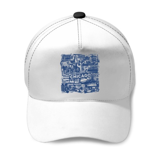 Discover Chicago Windy City Vacation Baseball Caps