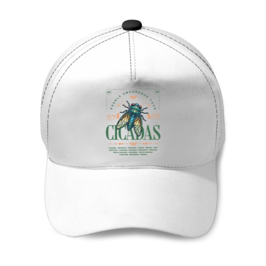 Discover Cicada 2024 Summer Tour  Baseball Caps, Funny Double Emergence Unisex Cicada Baseball Caps