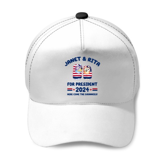Discover Janet and Rita For President 2024 Election Baseball Caps, BlueyDad Lovers Baseball Caps