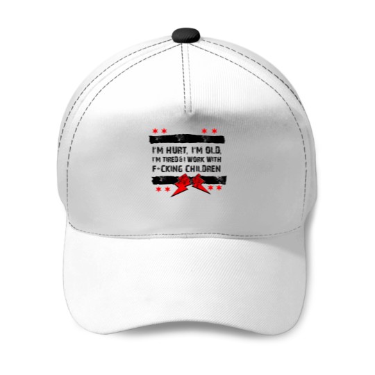Discover Old Man Punk - Hurt, Old, Tired Baseball Caps