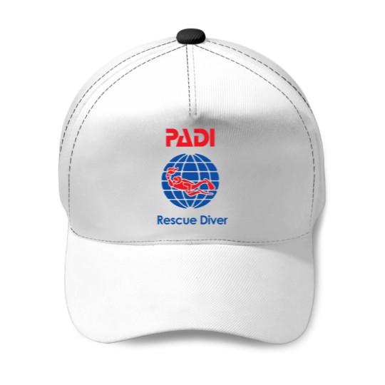 Discover padi rescue diver Baseball Caps