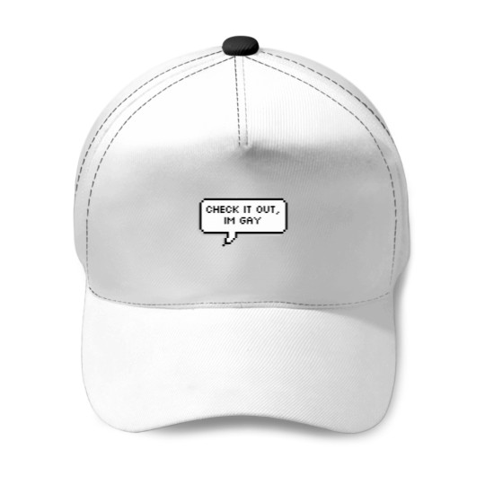 Discover Check it out I’m gay (Ragh Barkrock) Baseball Caps
