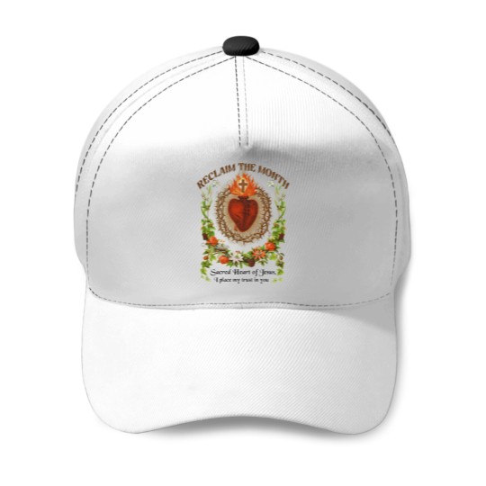 Discover Catholic Baseball Caps Reclaim the Month Sacred Heart of Jesus Baseball Caps