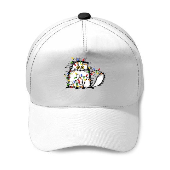 Discover Christmas Funny Cat Baseball Caps, Funny Cat Baseball Caps