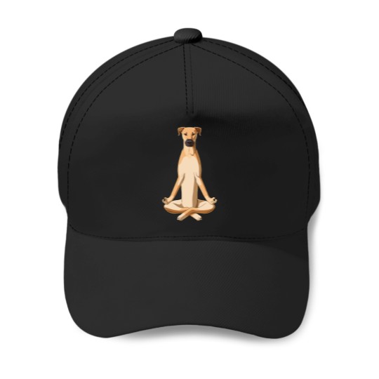 Discover Black Mouth Cur Dog meditate Baseball Caps