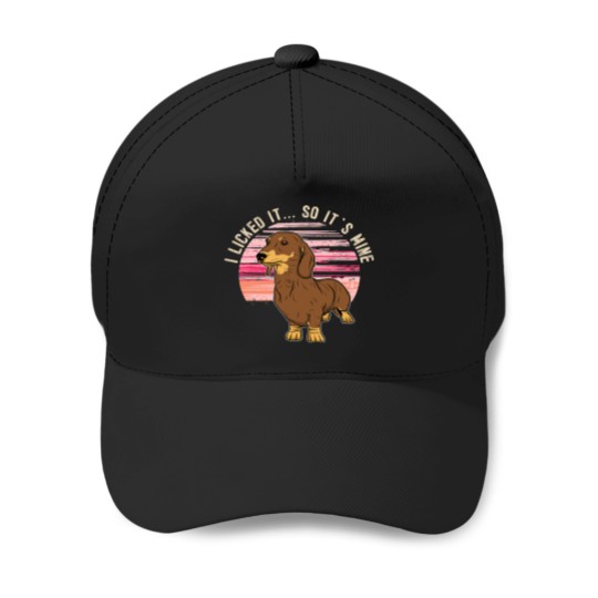 Discover Dachshund Wiener Dog Men Woman 166 Doxie Dog Baseball Caps