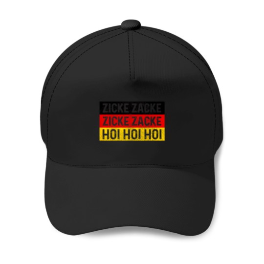 Discover Zicke Zacke Hoi Oktoberfest German Flag Party Fu Baseball Caps