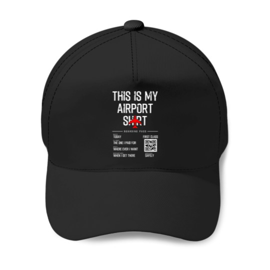 Discover This is my Airport Funny Family Travel Long Slee Baseball Caps