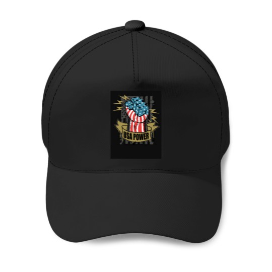 Discover usas Power - Independence day Baseball Caps