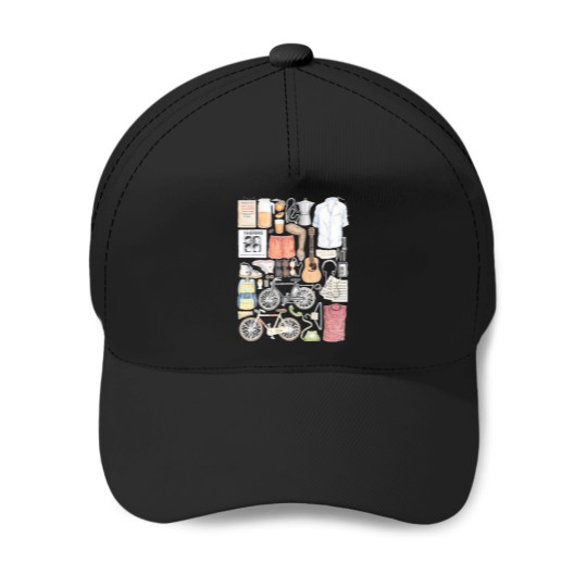 Discover Call-Me-By-Your-Name-Minimal-Illustration-Painting Shirt Baseball Caps