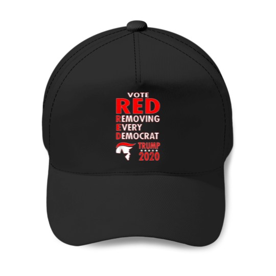 Discover Best Boys Girls Vote Red Remove Every Democrat Trump 2020 Republican Gift Music Awesome Baseball Caps