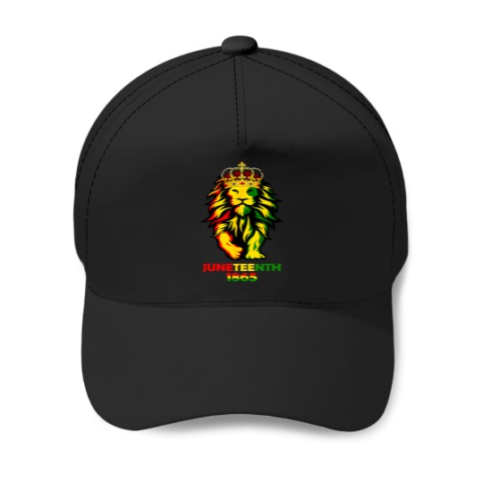 Discover junenth african american black lion 1865 king gifts s Baseball Caps
