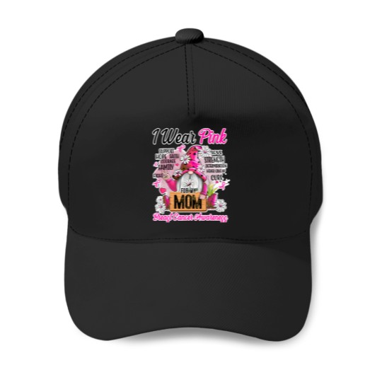 Discover I Wear Pink My Mom Pink Gnomes Truck T-Shirt Baseball Caps