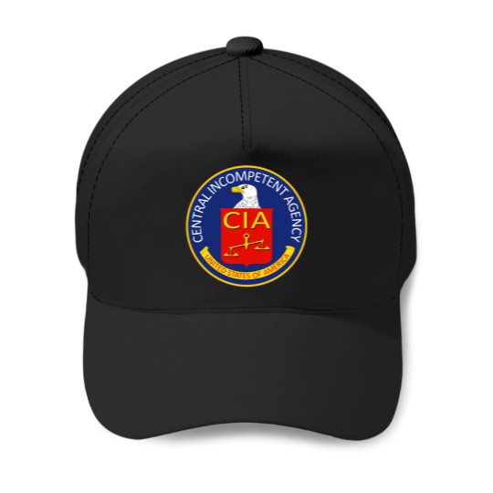Discover Central Incompetent Agency CIA seal Baseball Caps