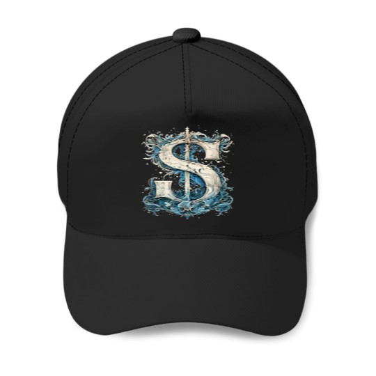 Discover S Letter Alphabet Vintages Monogram S Initials Name Baseball Caps