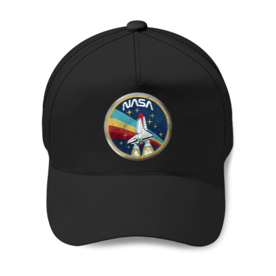 Discover Nasa Retro Vintage Logo With Metal Border Baseball Caps