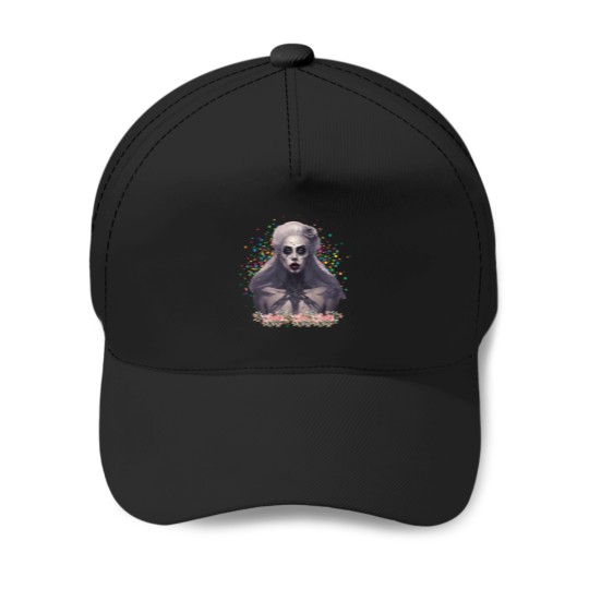 Discover Zombie Ld ga Flower Scene  Where Horror and Art Collide Baseball Caps
