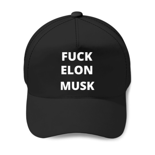 Discover fucks ELON MUSK Baseball Caps