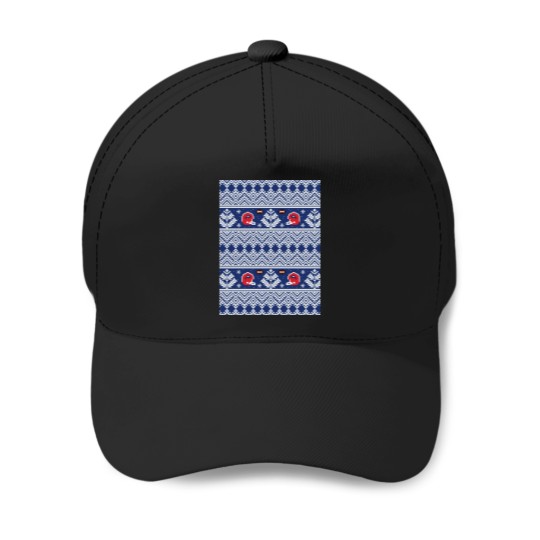 Discover 8-Bit Buffalo Winter Graphic Baseball Caps