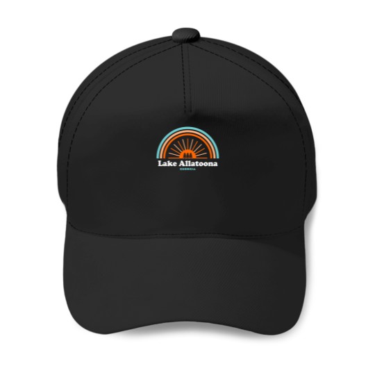 Discover Lake Allatoona Georgia Rainbow Baseball Caps