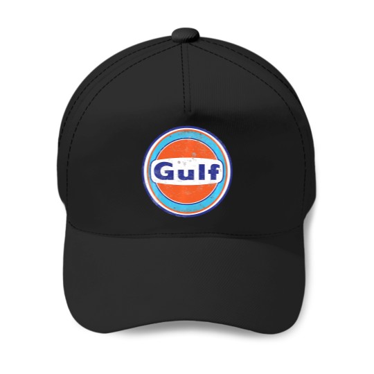 Discover Retro Vintage Gas Station Gulf Motor Oil Car Bikes Garage Baseball Caps