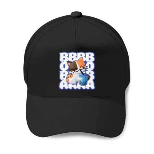 Discover Love Anime Boba Bubble Tea Drink Cute Kawaii Kitten Cat Sweat Baseball Caps