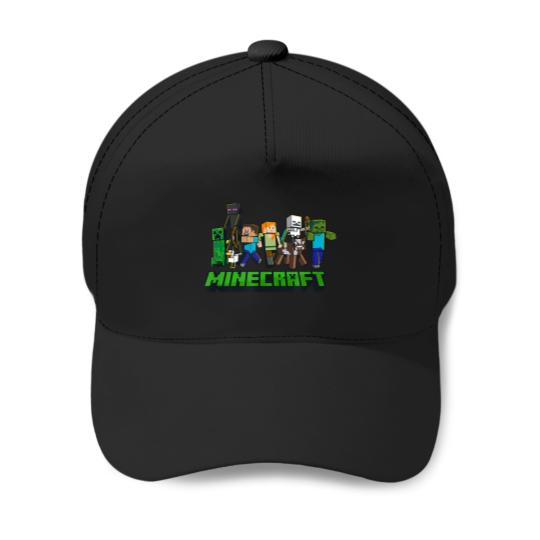 Discover minecraft character lineup logo Baseball Caps
