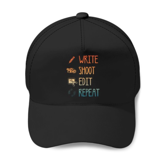 Discover Best Film Maker Art For Men Women Filmmaker Movie Director T-Shirt The Queen as Ziggy Stardust Baseball Caps