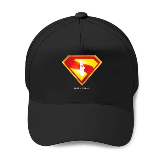 Discover superman 2025 movie take me home shield exclusive Baseball Caps