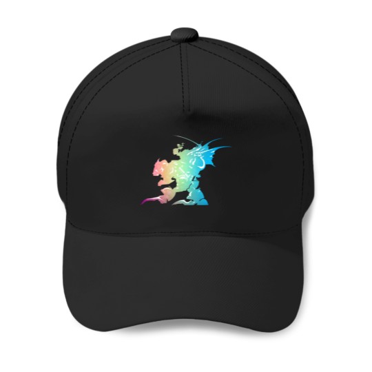Discover -Final Fantasy- Final Fantasy Vi Rainbow Logo Baseball Caps