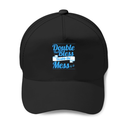 Discover Double the bless double the mess (1) Baseball Caps