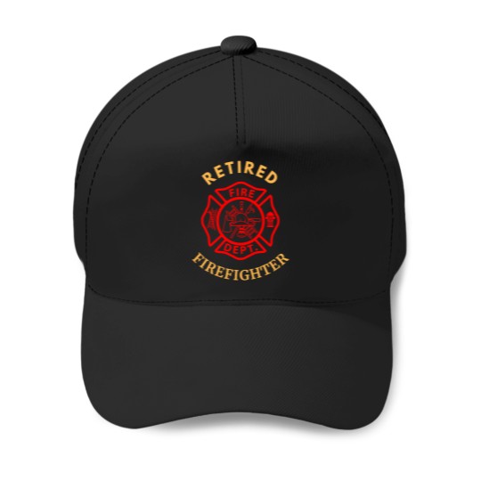 Discover Retired Firefighter Baseball Caps