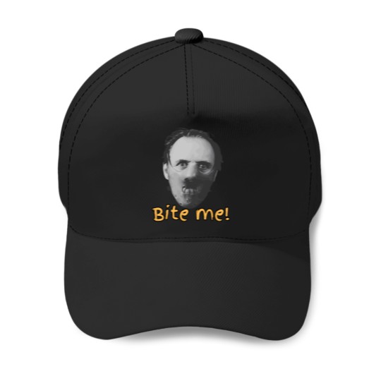 Discover 7396 Bite Me - Hannibal Lecter - Scary But Charming Chap T-Shirt Baseball Caps