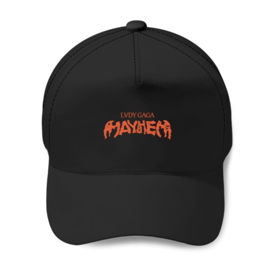 Discover ady Gaga - Mayhem Album Logo T-Shirt Baseball Caps