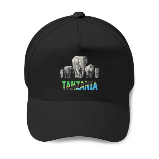 Discover Africa's Big Five Tanzania Pride Wildlife Baseball Caps