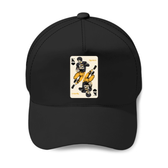 Discover Pittsburg Steeler King of Hearts Baseball Caps