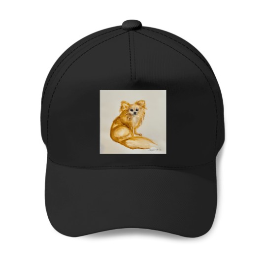 Discover Luna Long Haired Chihuahua Baseball Caps
