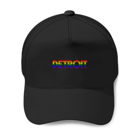 Discover Disco-Detroit-Rainbow T-Shirt Baseball Caps